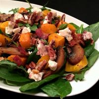 Arugula Salad with Bacon and Butternut Squash_image