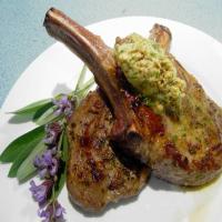 Veal Chops with Mustard-sage Butter image