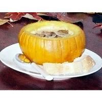 Pumpkin Soup with Cinnamon Croutons image