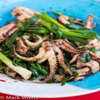 Squid fried with shrimp paste recipe_image