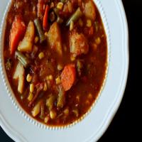 Vegetable Beef Soup With Orzo_image