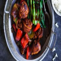 Chicken and pickled ginger in honey sauce recipe_image