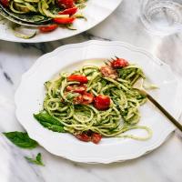 Heather's Zucchini Noodles with Basil-Pumpkin Seed Pesto_image