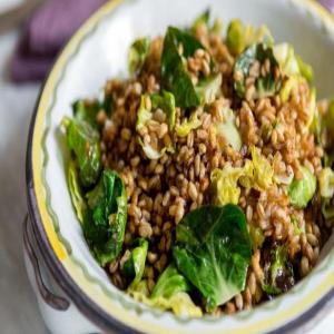 Skillet Farro and Brussels Sprouts_image