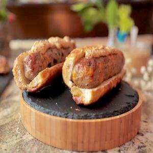 Mushroom and Cheddar Pork Sausages image