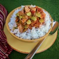 Creole Chicken Stew with Baby Lima Beans image