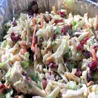 Honey Mustard Coleslaw with Cranberries and Almonds Recipe - (4.5/5) image
