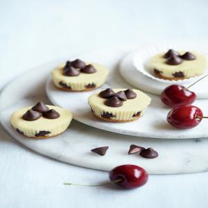 Mini Almond Cheesecakes With Cherry Flavored Filled DelightFulls_image