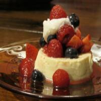 Baked Custard With Berries image