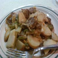 Italian Sausage With Potatoes, Onions, and Peppers image