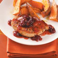 Cranberry-Maple Pork Chops image