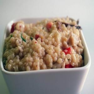 Couscous Risotto With Wild Mushrooms And Pecorino Cheese_image