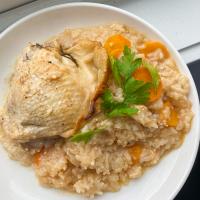 Slow Cooker Lemon-Garlic Chicken and Rice image