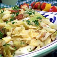 Fried Cabbage with Bacon, Onion, and Garlic_image