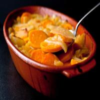 Orange-Scented Sweet Potato Gratin With Apple and Pear image