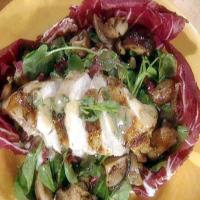 Watercress and Radicchio Salad with Barbecued Chicken Breast image