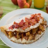 Apple Bacon Crepes with Maple Cream Cheese Frosting_image