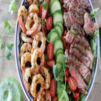 Grilled Surf and Turf Salad with Cilantro Dressing_image