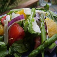 Spanish Asparagus Salad With Orange and Manchego Cheese_image
