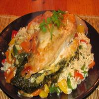 Honey and Lemon Chicken on Rice (For Womans Day) image