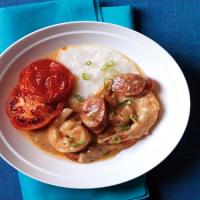 Shrimp and Andouille with Grits image