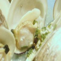 Grilled Clams With Garlicky White Wine Sauce image