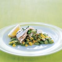 Snapper with Succotash image