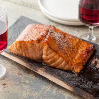 Planked Salmon with Honey-Balsamic Glaze_image