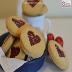 Valentine Heart Cookies / Strawberry Jam Filled Valentine's Day_image