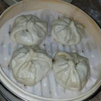 Chinese Steamed Buns with BBQ Pork Filling image