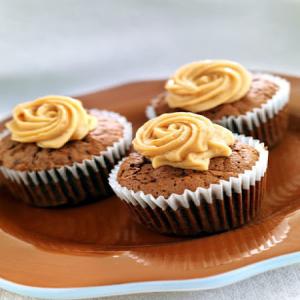 Mocha-Walnut Cupcakes with Dulce de Leche Frosting Recipe_image