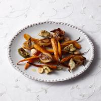 Roasted Carrots with Almonds and Olives image