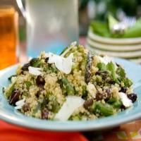 Quinoa Salad with Asparagus, Goat Cheese and Black Olives image