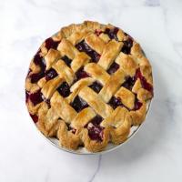 Cherry and Strawberry Lattice Pie image