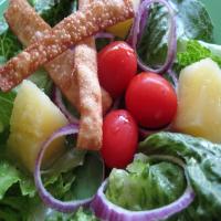 Asian Tossed Salad With Wonton Strips image
