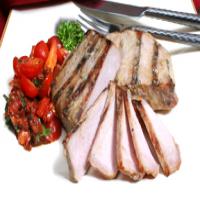 Grilled Mustard Pork Chops with Two Tomato Salsa Recipe_image