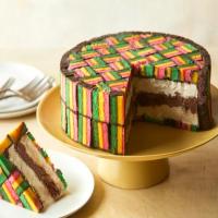 Italian Rainbow Cookie Ice Cream Cake image
