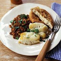 Fish with spiced lentils image