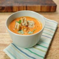 Roasted Tomato Soup with Parmesan Croutons image