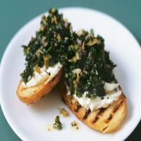 Garlic, Kale and Cheese Crostini image