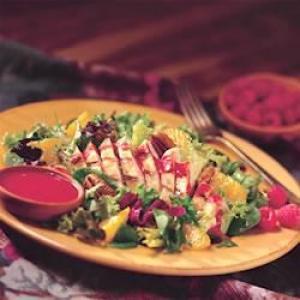 Grilled Chicken Salad with Fresh Raspberry Dressing_image