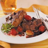 Grilled Lamb Chops with Wine Sauce_image