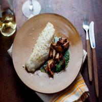 Cod With Chanterelles and Parsley Sauce image