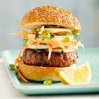 Herby burgers with fennel slaw image
