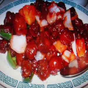 CHINESE DINNER ( sweet and sour pork )_image