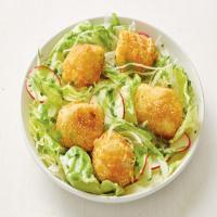Fried Scallops with Bibb and Fennel Salad_image