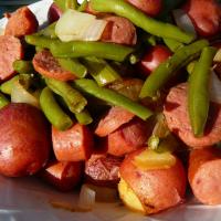 Amy's Po' Man Green Beans and Sausage Dish_image