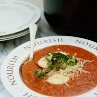 Tomato and Basil Soup with Mini Ravioli_image