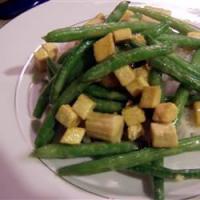 Coconut Curried Tofu with Green Beans and Coconut Rice image