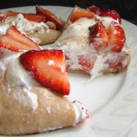 French Strawberry Crepes image